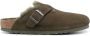 Birkenstock Boston VL suède slippers Groen - Thumbnail 1