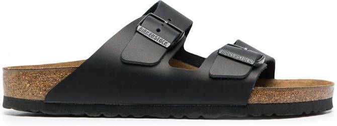 Birkenstock Leren sandalen Zwart