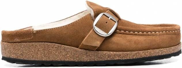 Birkenstock Buckley gevoerde klompen Bruin