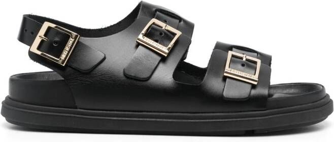 Birkenstock Cannes leren sandalen Zwart