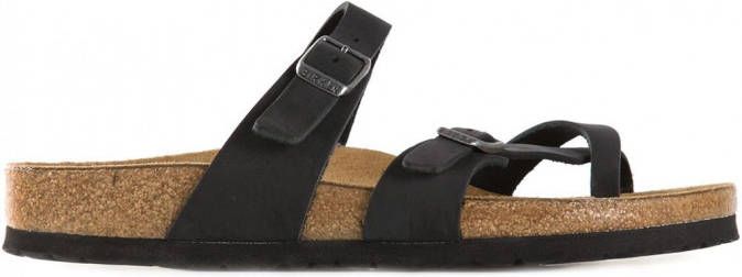 Birkenstock crisscross front buckled sandals Zwart