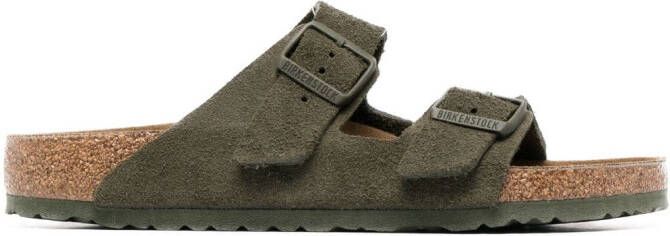 Birkenstock Sandalen met dubbele bandjes Groen