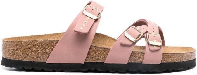 Birkenstock Franca sandalen met gesp Roze