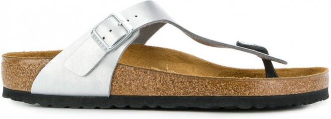 Birkenstock Gizeh sandalen met bandje Grijs