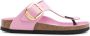 Birkenstock Gizeh leren sandalen met grote gesp Roze - Thumbnail 1