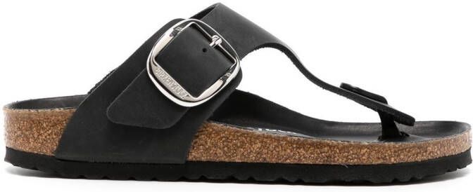 Birkenstock Gizeh sandalen met gesp Zwart