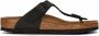 Birkenstock Gizeh Birko-Flor sandalen Zwart - Thumbnail 1