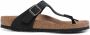 Birkenstock Gizeh Birko-Flor teenslippers Zwart - Thumbnail 1