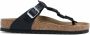 Birkenstock Gizeh gedraaide sandalen Zwart - Thumbnail 1