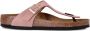 Birkenstock Gizeh leren teenslippers Roze - Thumbnail 1