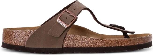 Birkenstock Gizeh leren sandalen Bruin