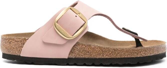 Birkenstock Gizeh leren sandalen Roze