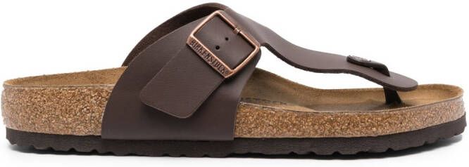 Birkenstock Gizeh leren sandalen Bruin