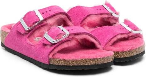 Birkenstock Kids Arizona sandalen met gespsluiting Roze