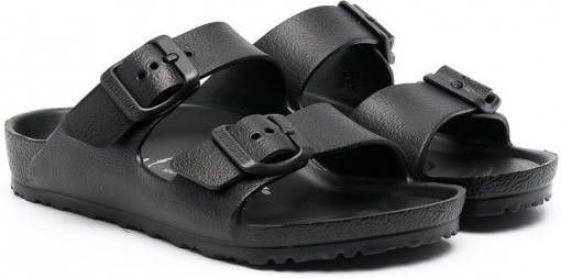 Birkenstock Kids Arizona sandalen met gesp Zwart