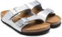 Birkenstock Kids Arizona sandalen met metallic-effect Grijs - Thumbnail 1