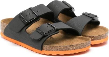 Birkenstock Kids Arizona open-toe sandals Zwart