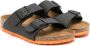 Birkenstock Kids Arizona open-toe sandals Zwart - Thumbnail 1