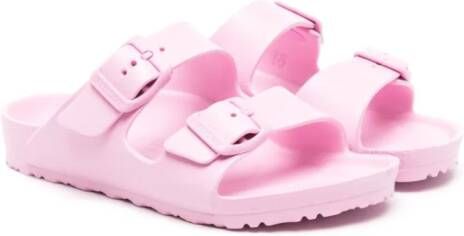 Birkenstock Kids Arizona sandalen met logo-reliëf Roze