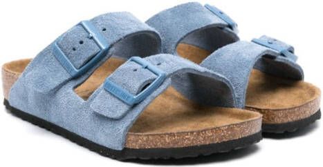 Birkenstock Kids Arizona slip-on sandalen Blauw