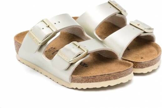 Birkenstock Kids Arizona slip-on sandalen Goud