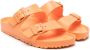 Birkenstock Kids Arizona slippers met dubbele gesp Oranje - Thumbnail 1