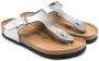 Birkenstock Kids Gizeh sandalen met metallic-effect Grijs - Thumbnail 1