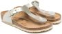 Birkenstock Kids Gizeh sandalen met metallic-effect Grijs - Thumbnail 1