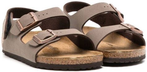 Birkenstock Kids Leren sandalen Bruin