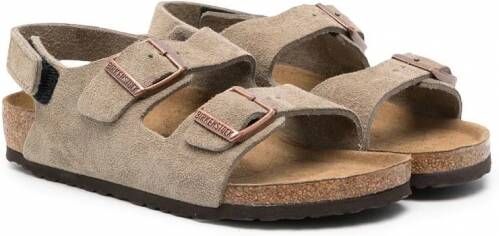 Birkenstock Kids Milano HL leren sandalen Groen