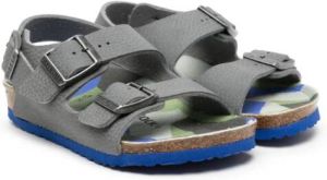 Birkenstock Kids Milano leren sandalen Blauw