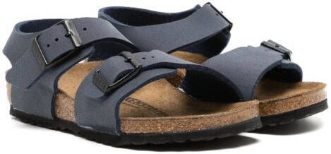 Birkenstock Kids Milano sandalen Blauw