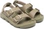 Birkenstock Kids Sandalen met klittenband Groen - Thumbnail 1