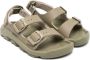 Birkenstock Kids Sandalen met klittenband Groen - Thumbnail 1