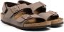 Birkenstock Kids New York sandalen met gesp Bruin - Thumbnail 1