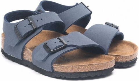Birkenstock Kids New York leren sandalen Blauw