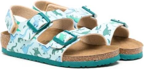 Birkenstock Kids New York leren sandalen Groen