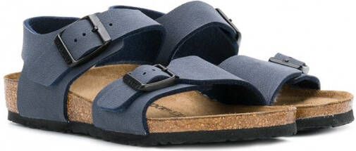 Birkenstock Kids Sandalen met gesp Blauw