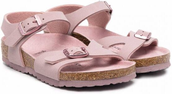 Birkenstock Kids Sandalen met gesp Roze