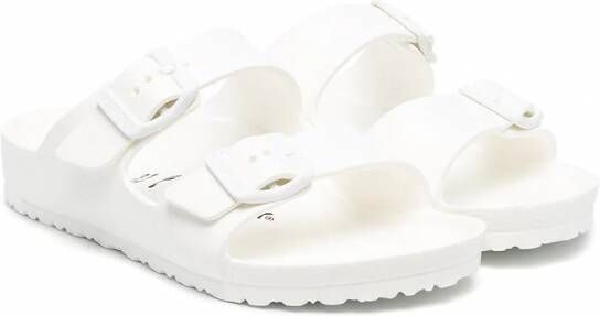 Birkenstock Kids Sandalen met gesp Wit