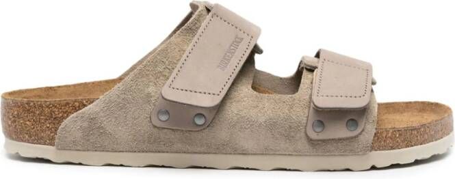 Birkenstock Kyoto leren sandalen Beige