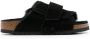 Birkenstock Kyoto suède sandalen Zwart - Thumbnail 1