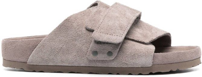 Birkenstock Kyoto suède slippers Beige