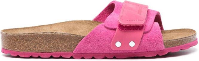 Birkenstock Leren sandalen met klittenband Roze