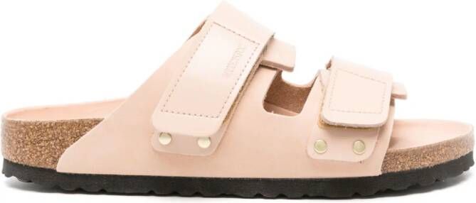 Birkenstock Leren slippers Beige