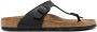 Birkenstock Leren teenslippers Zwart - Thumbnail 1