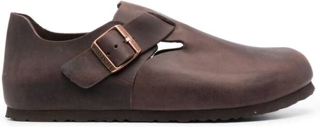 Birkenstock London loafers met ronde neus Bruin