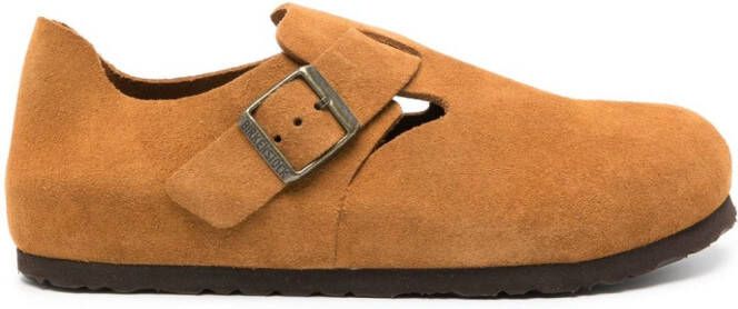 Birkenstock London suède slippers Bruin