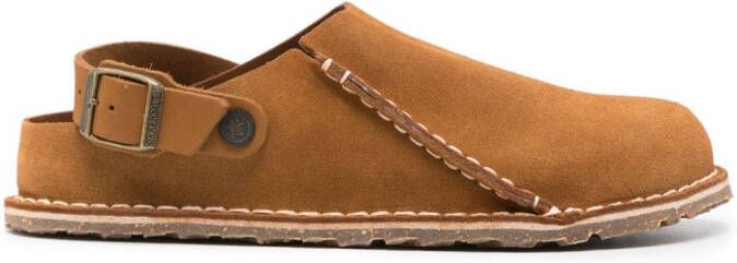 Birkenstock Lutry suède muiltjes Bruin