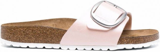 Birkenstock Madrid slippers met gesp Roze